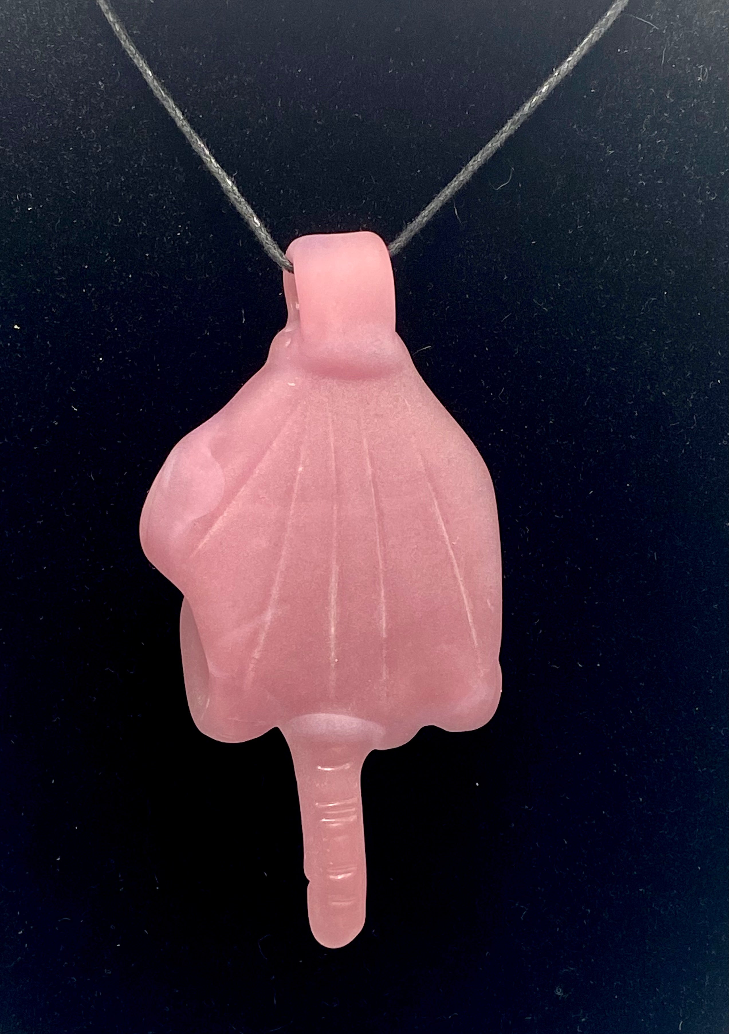 Eka Glass Dense Milky Yoshi CFL Changing Hand Pendant