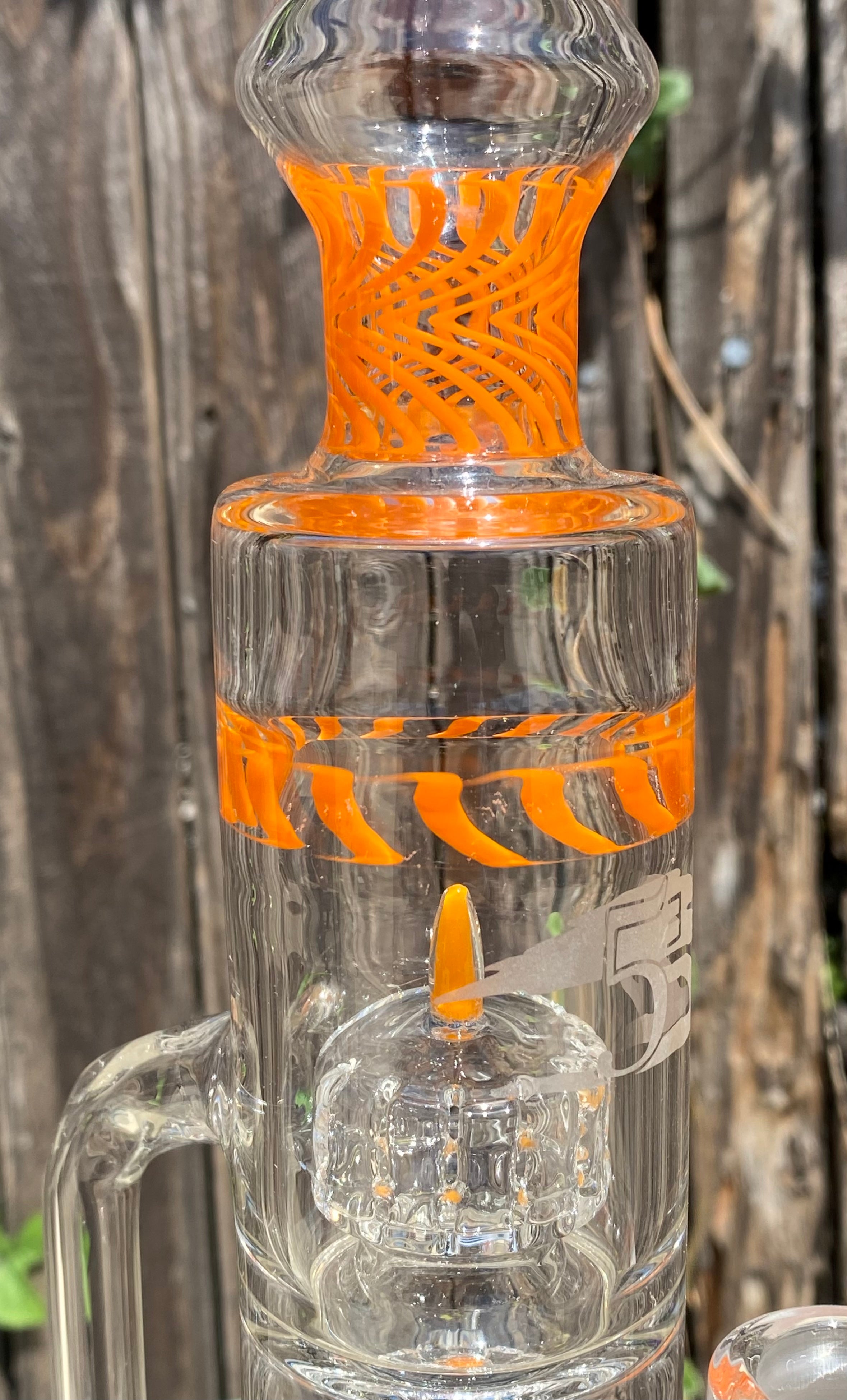 2nd Quality 5_3lements Glass 1st & Only Grid to Triple Recycler Orange Chello