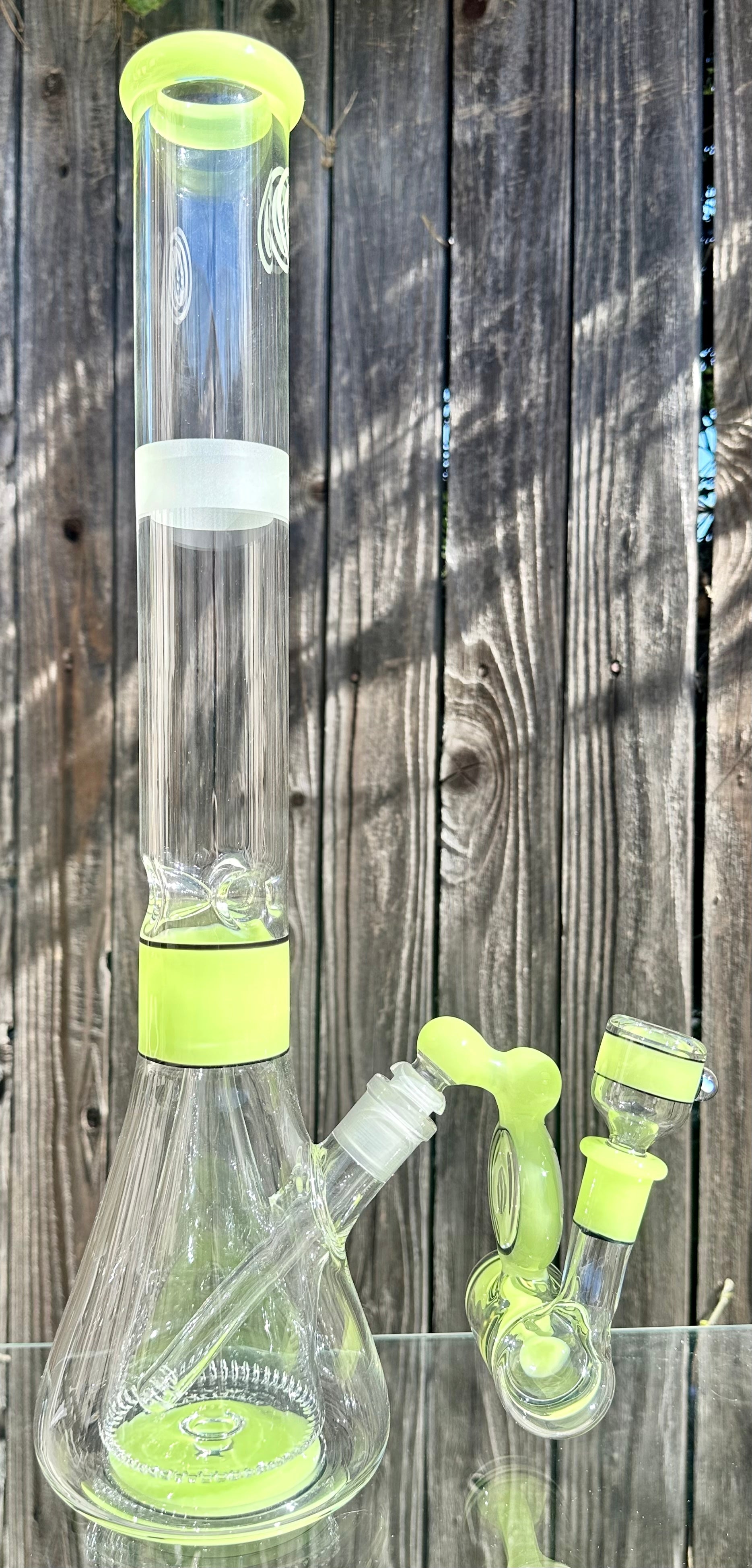 OJ Flame Antidote Collins Beaker w/ Matching Inline Ashcatcher
