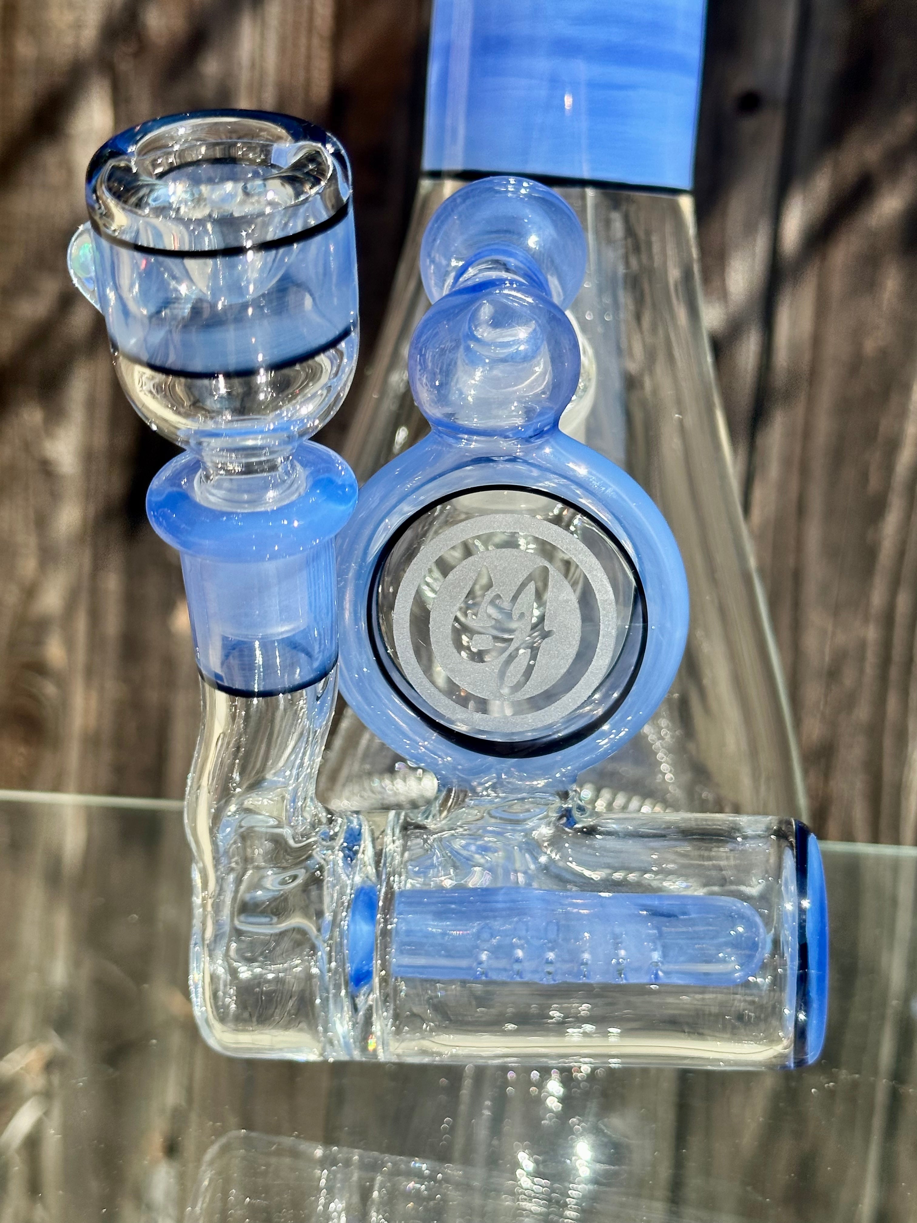 OJ Flame Ether Collins Beaker w/ Matching Inline Ashcatcher