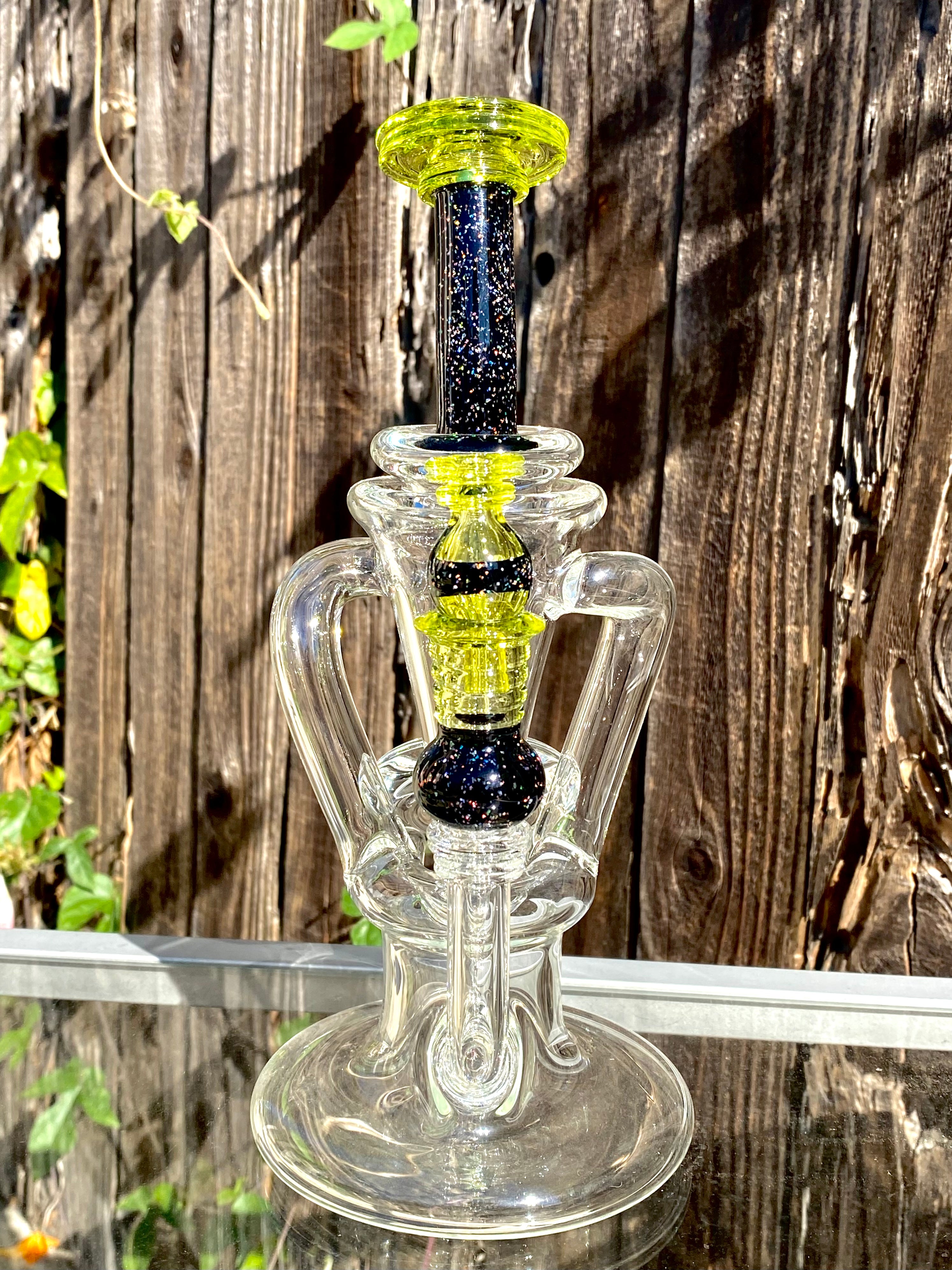 Tons of Fun 14mm Tennis Ball & Crushed Opal Double Uptake Recycler