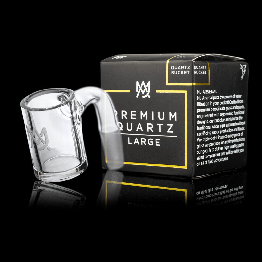 MJ Arsenal Premium Full Weld Clear Quartz Banger Large - TheSmokeyMcPotz Collection 