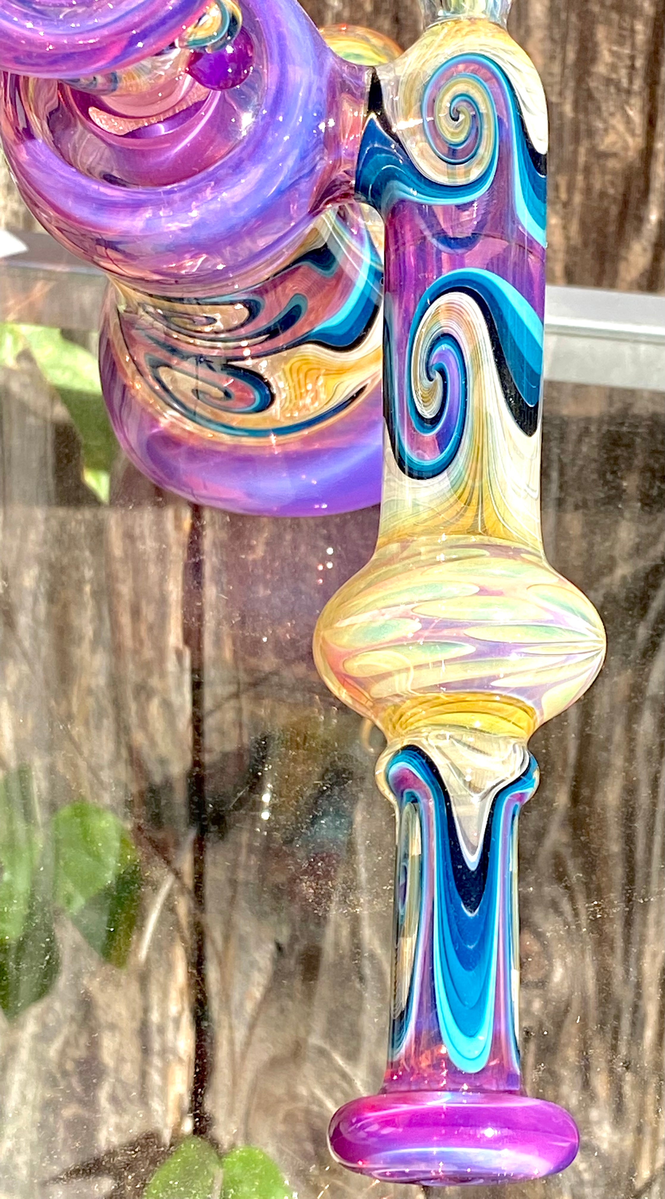 Gasp One Royal Jelly, Stargazer & Fumed Side-Car 14mm Dewar Bubbler w/ Matching Slide