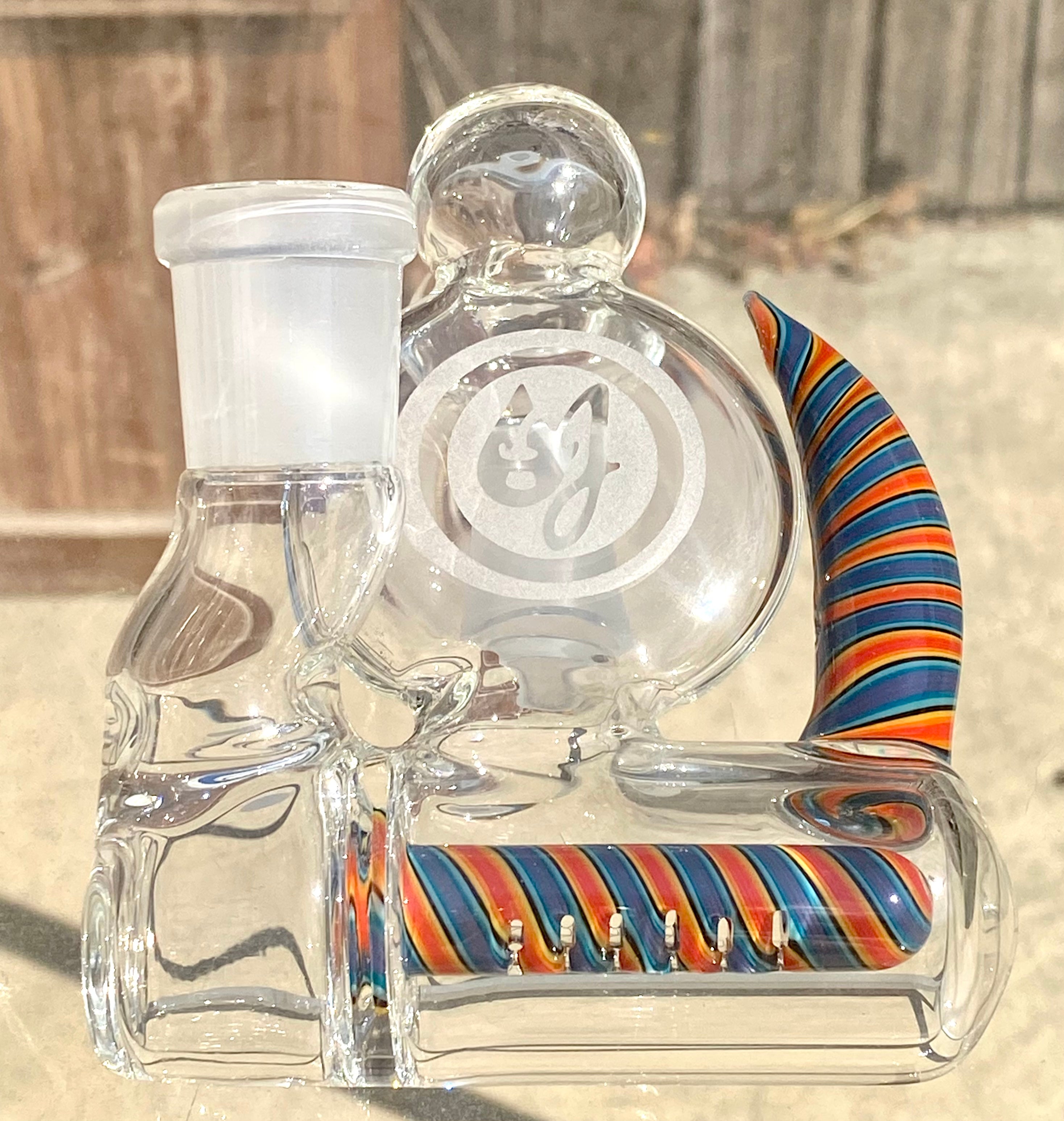OJ Flame 18mm 90 Degree Inline Ashcatcher