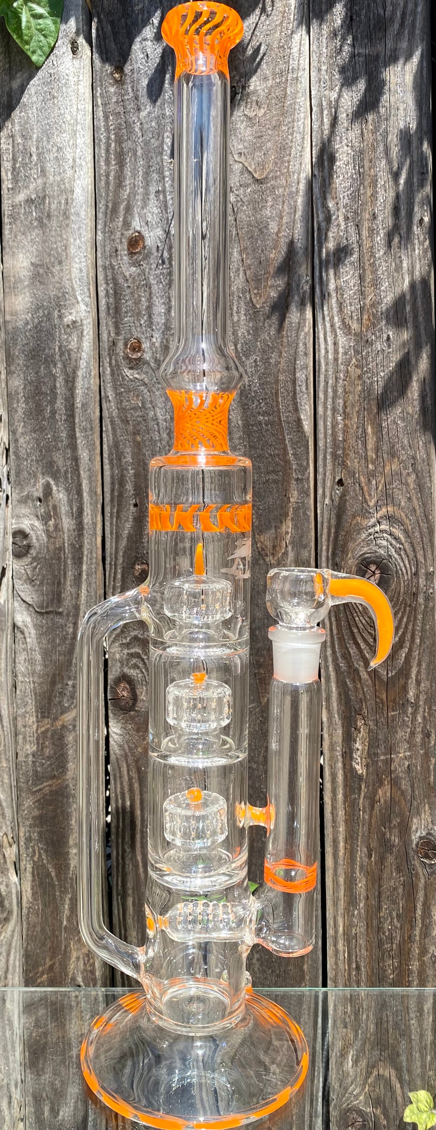 2nd Quality 5_3lements Glass 1st & Only Grid to Triple Recycler Orange Chello