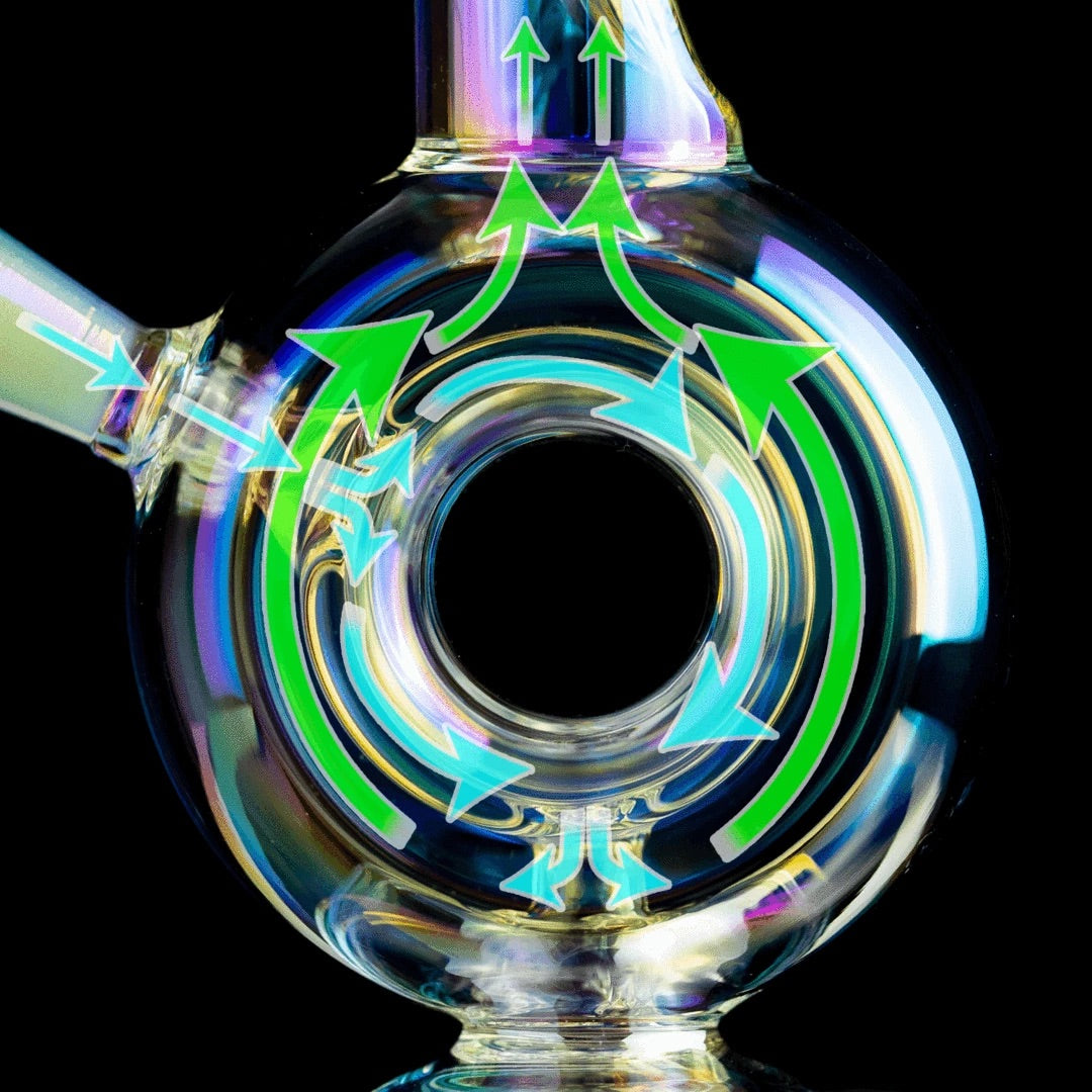 MJ Arsenal Iridescent Saturn Mini Water Pipe - LE