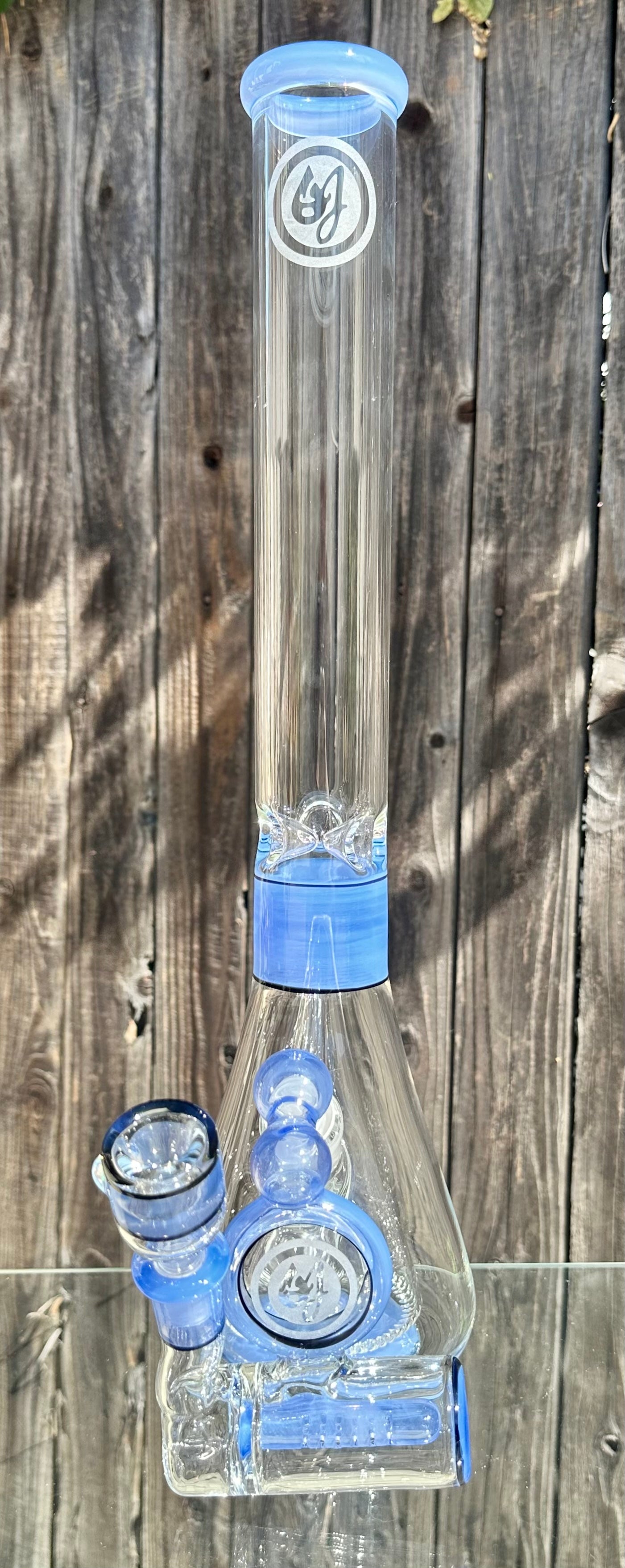 OJ Flame Ether Collins Beaker w/ Matching Inline Ashcatcher