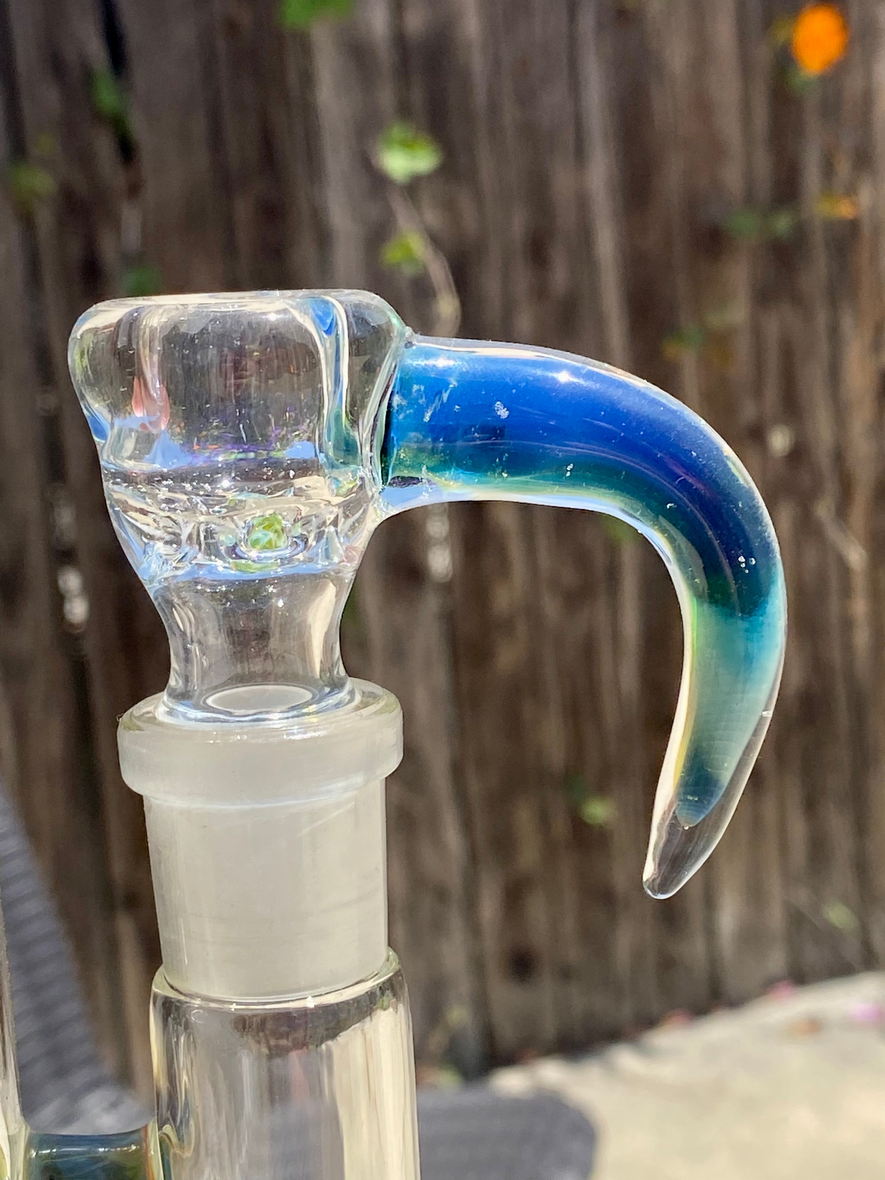 5_3lements Glass Treecycler Grid to Double Imperial Recycler Multi Color