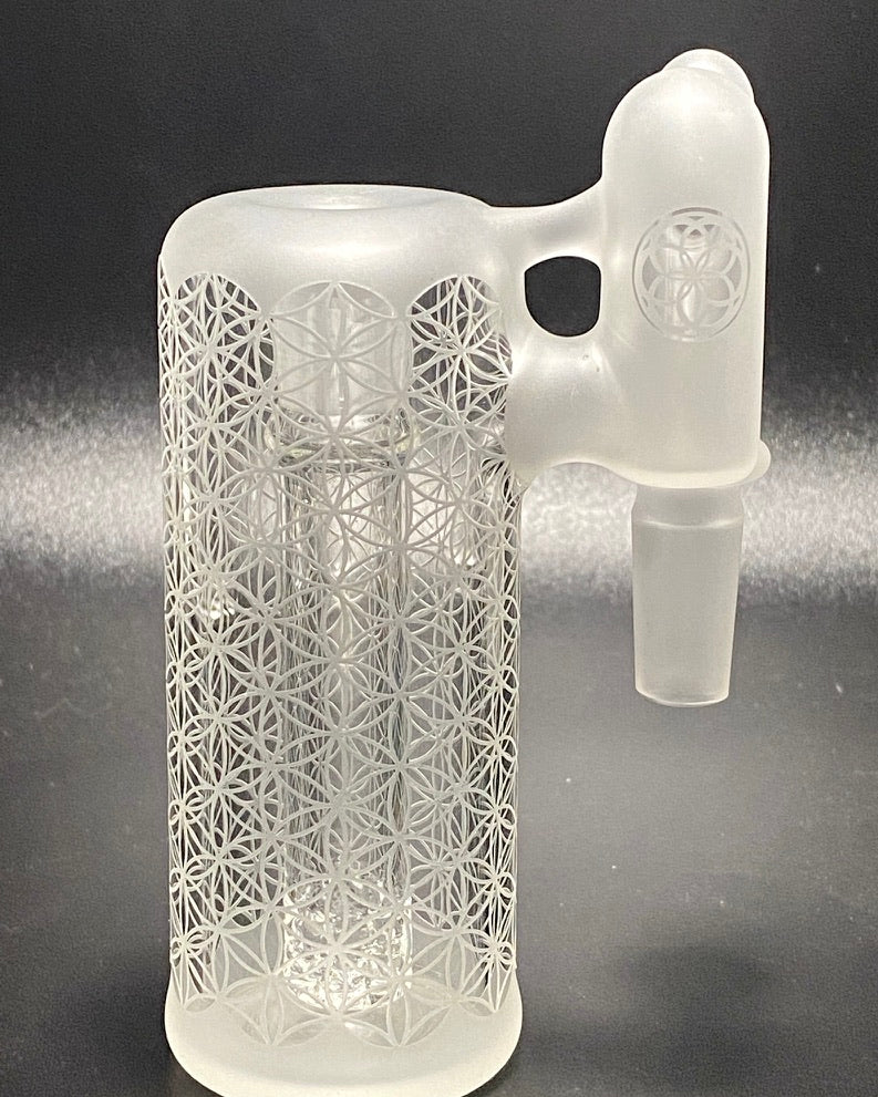 Seed of Life 14mm Sacred-G Ash Catcher - TheSmokeyMcPotz Collection 