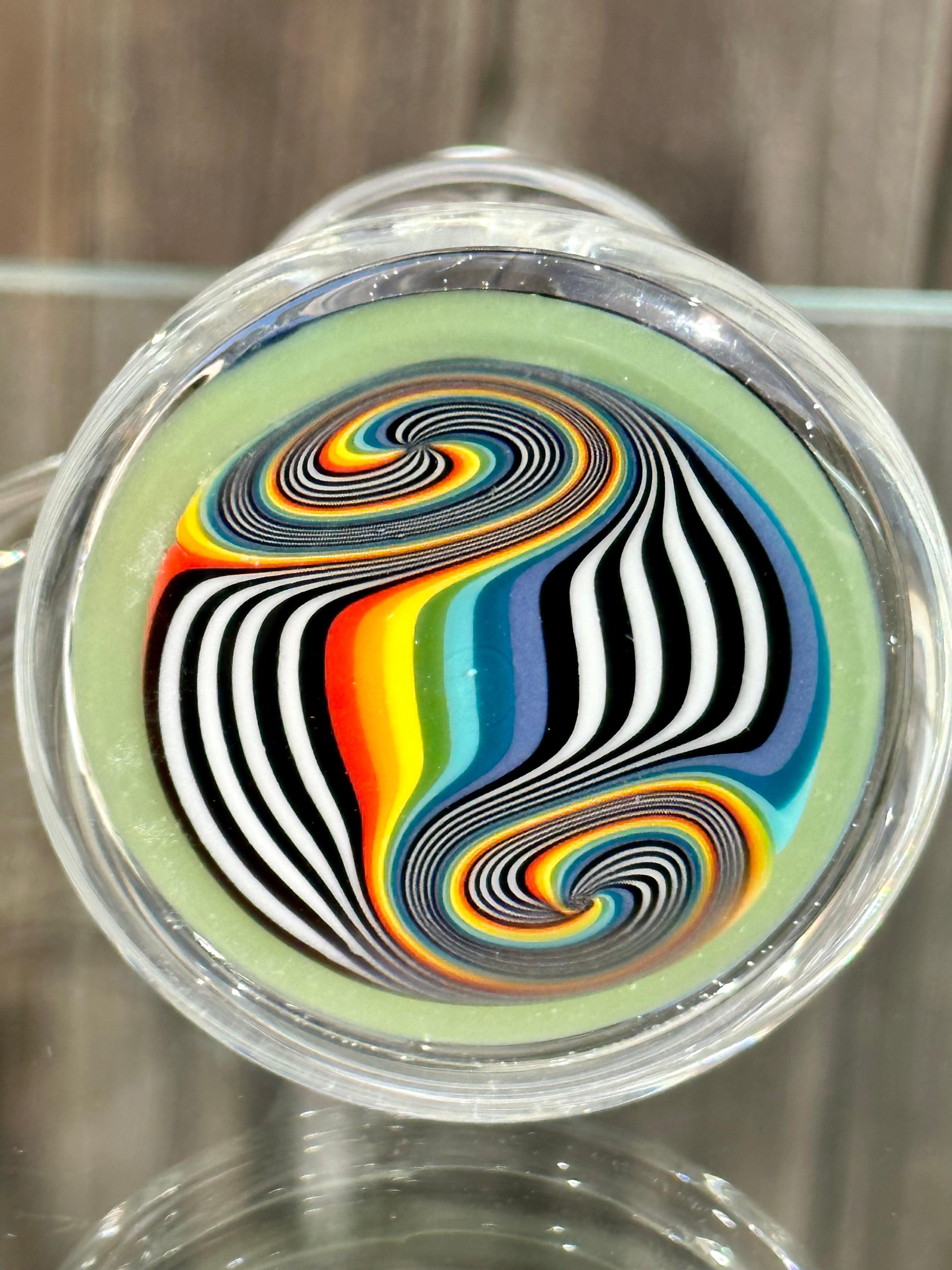 OJ Flame Rainbow Wigwag 14mm 45 Degree Dry Catch #2
