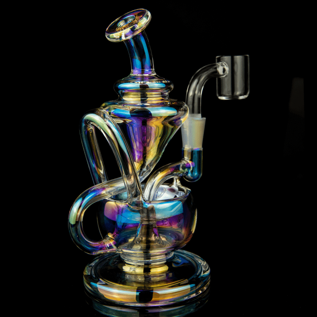 MJ Arsenal Claude Mini Dab Rig LE (Iriedescent) - TheSmokeyMcPotz Collection 