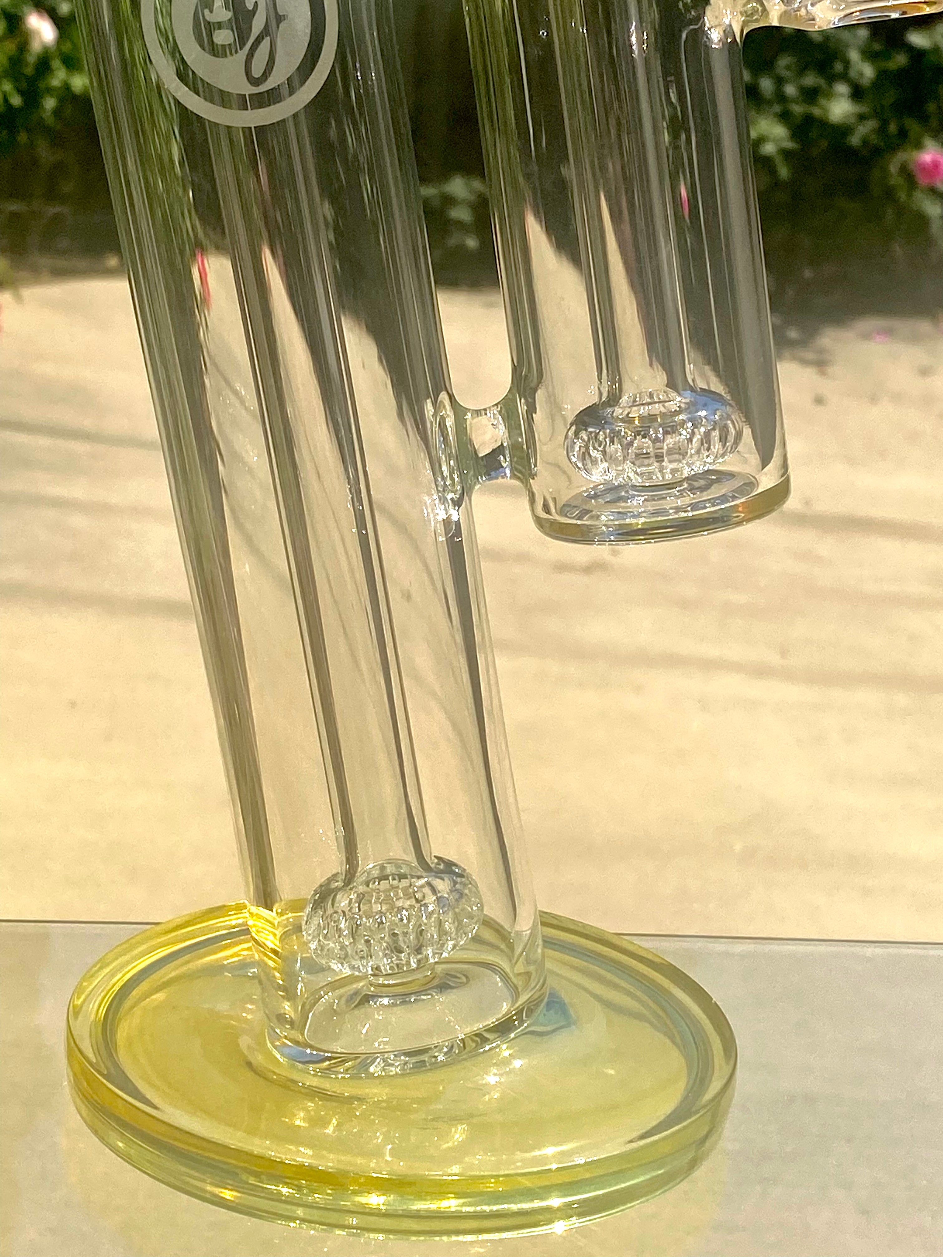 OJ Flame Fumed Showerhead Double Bubbler