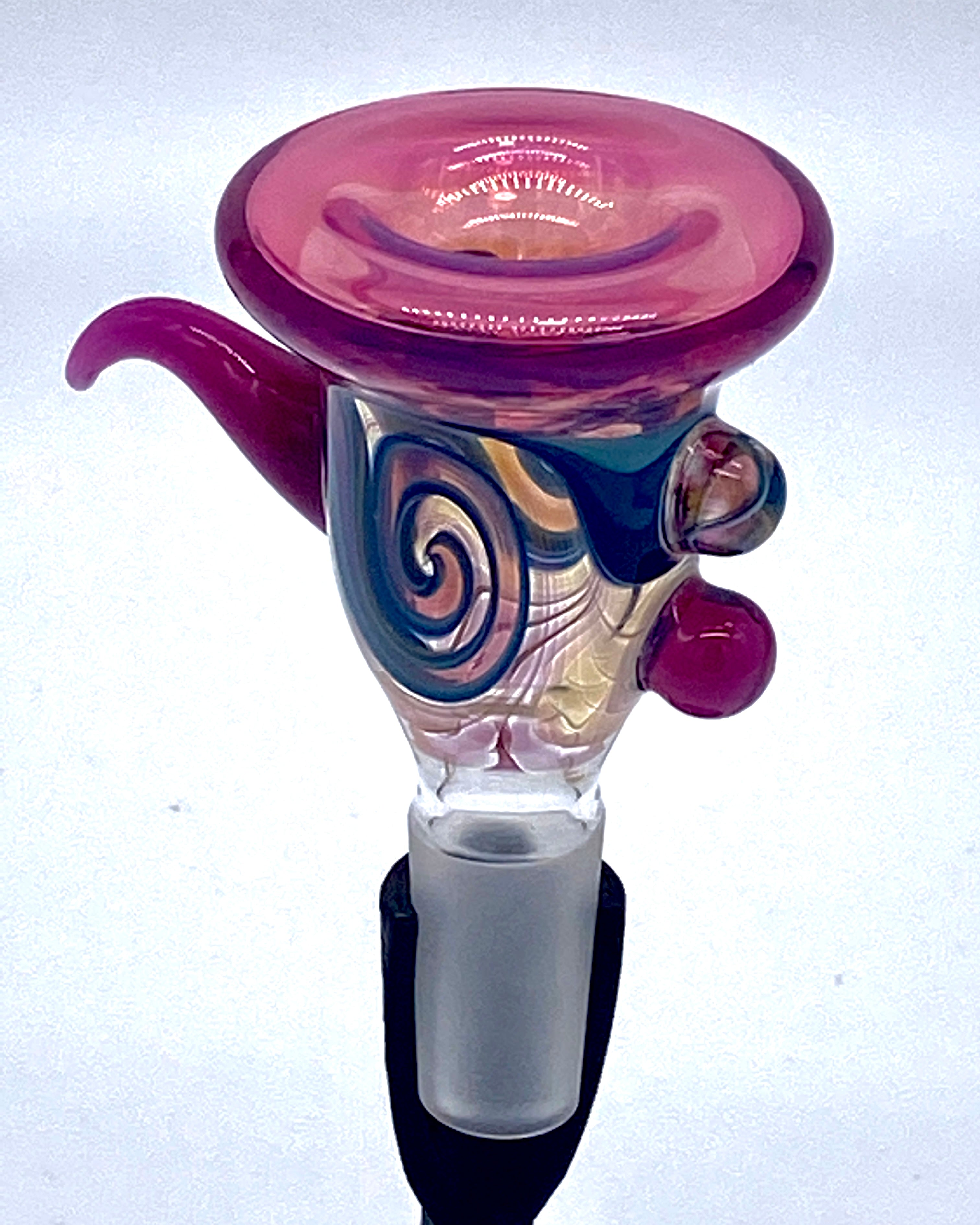 Gasp One Royal Jelly, Stargazer & Fumed Side-Car 14mm Dewar Bubbler w/ Matching Slide - TheSmokeyMcPotz Collection 