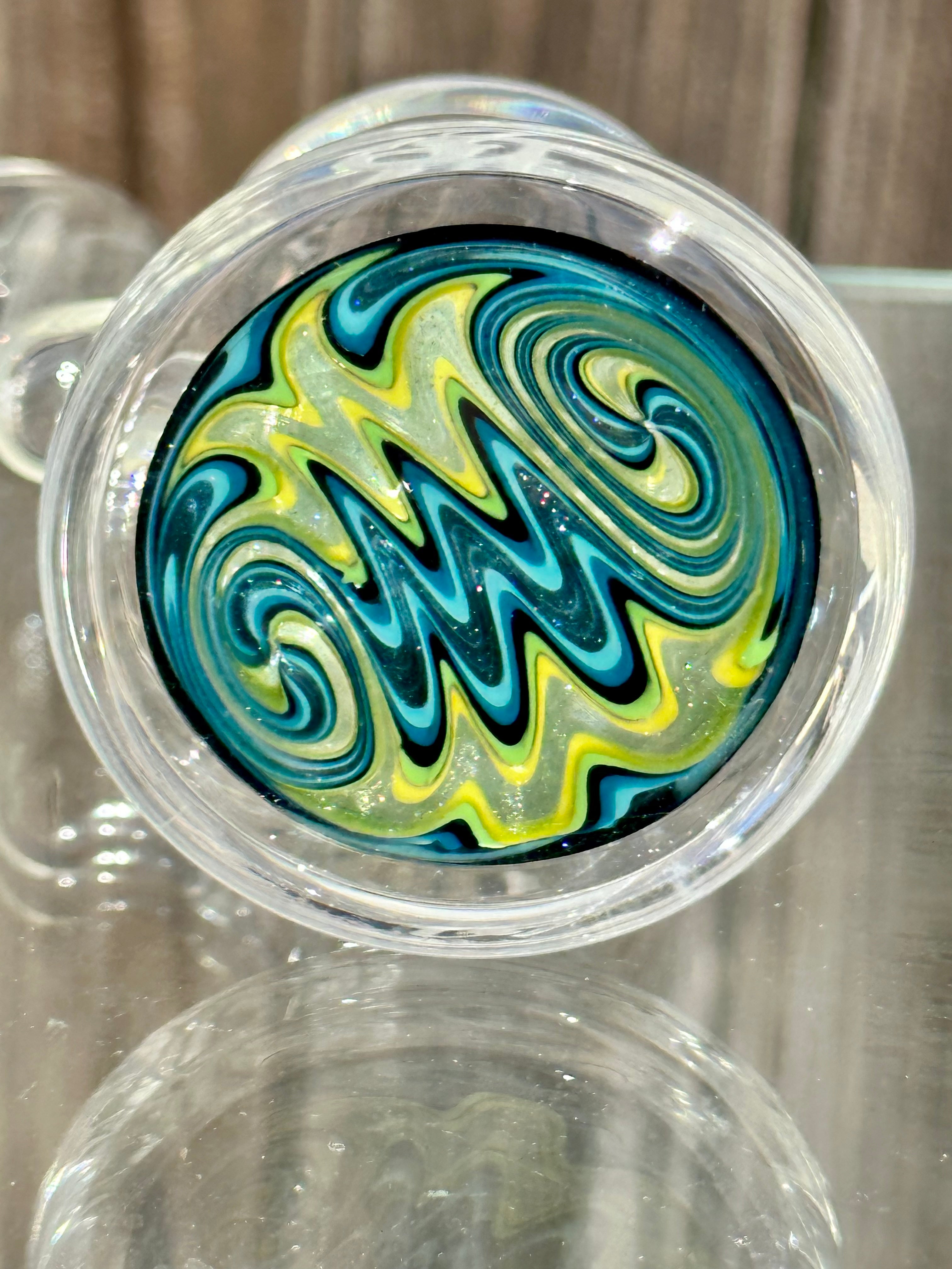 OJ Flame Kiwi Pond Wigwag 14mm 90 Degree Dry Catch