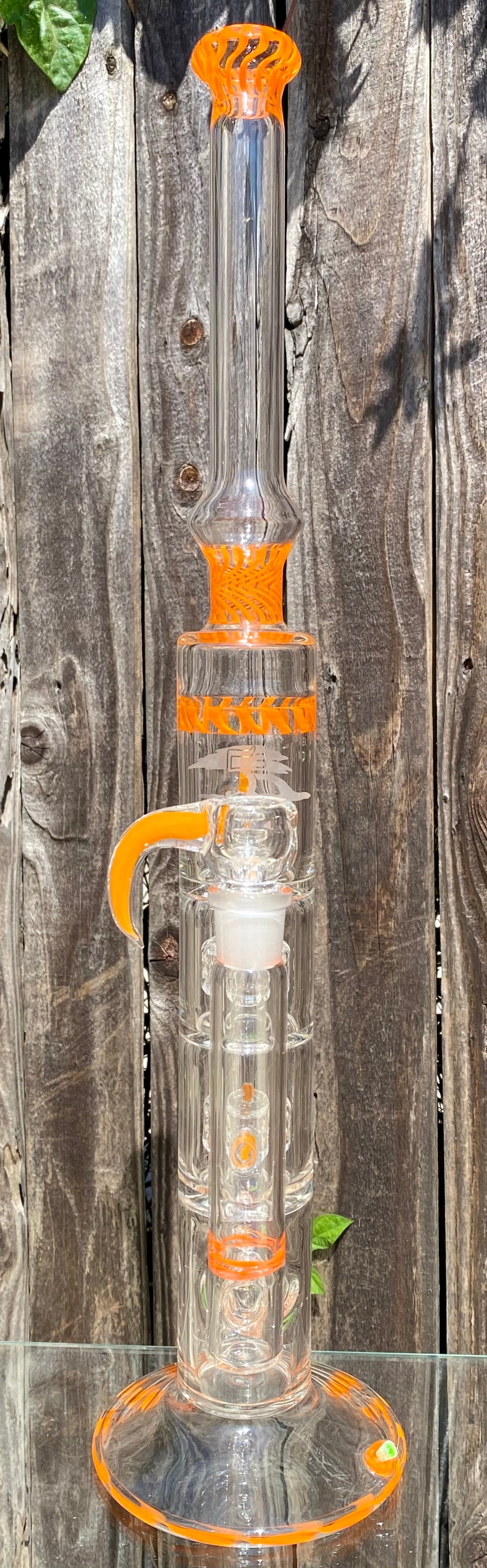 2nd Quality 5_3lements Glass 1st & Only Grid to Triple Recycler Orange Chello