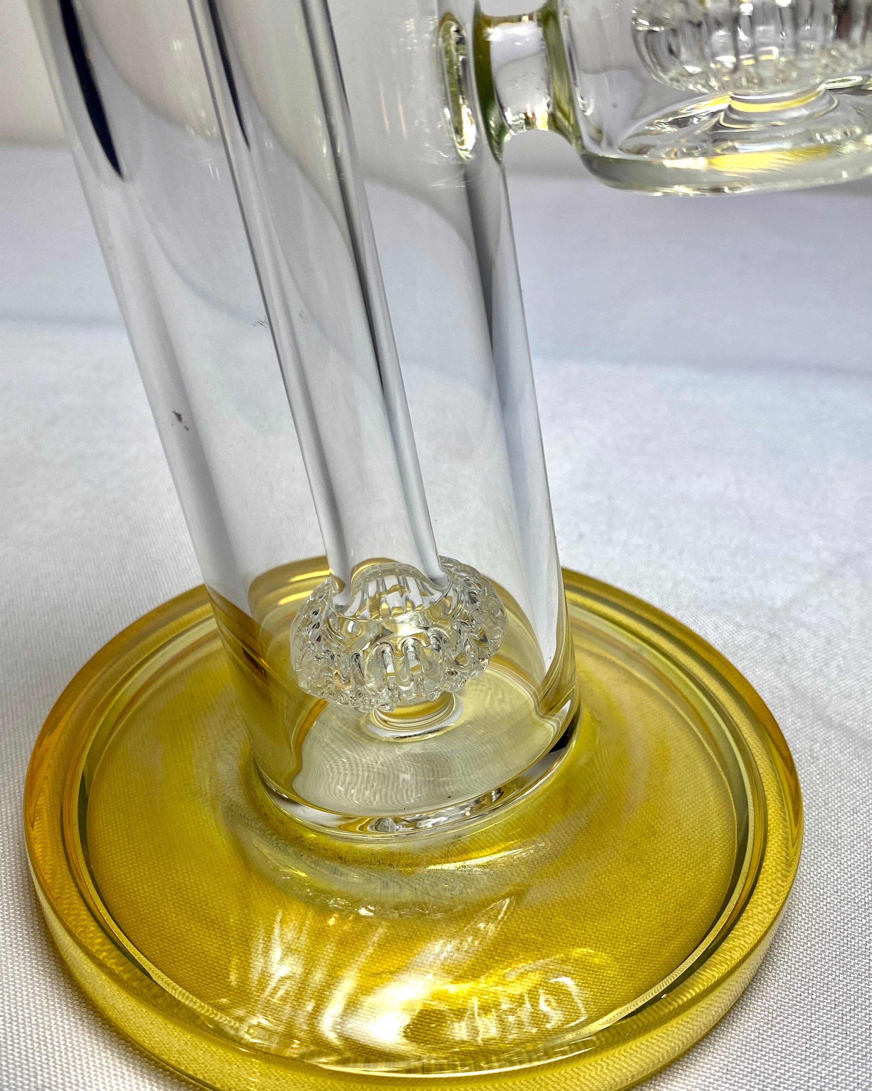 OJ Flame Fumed Showerhead Double Bubbler - TheSmokeyMcPotz Collection 