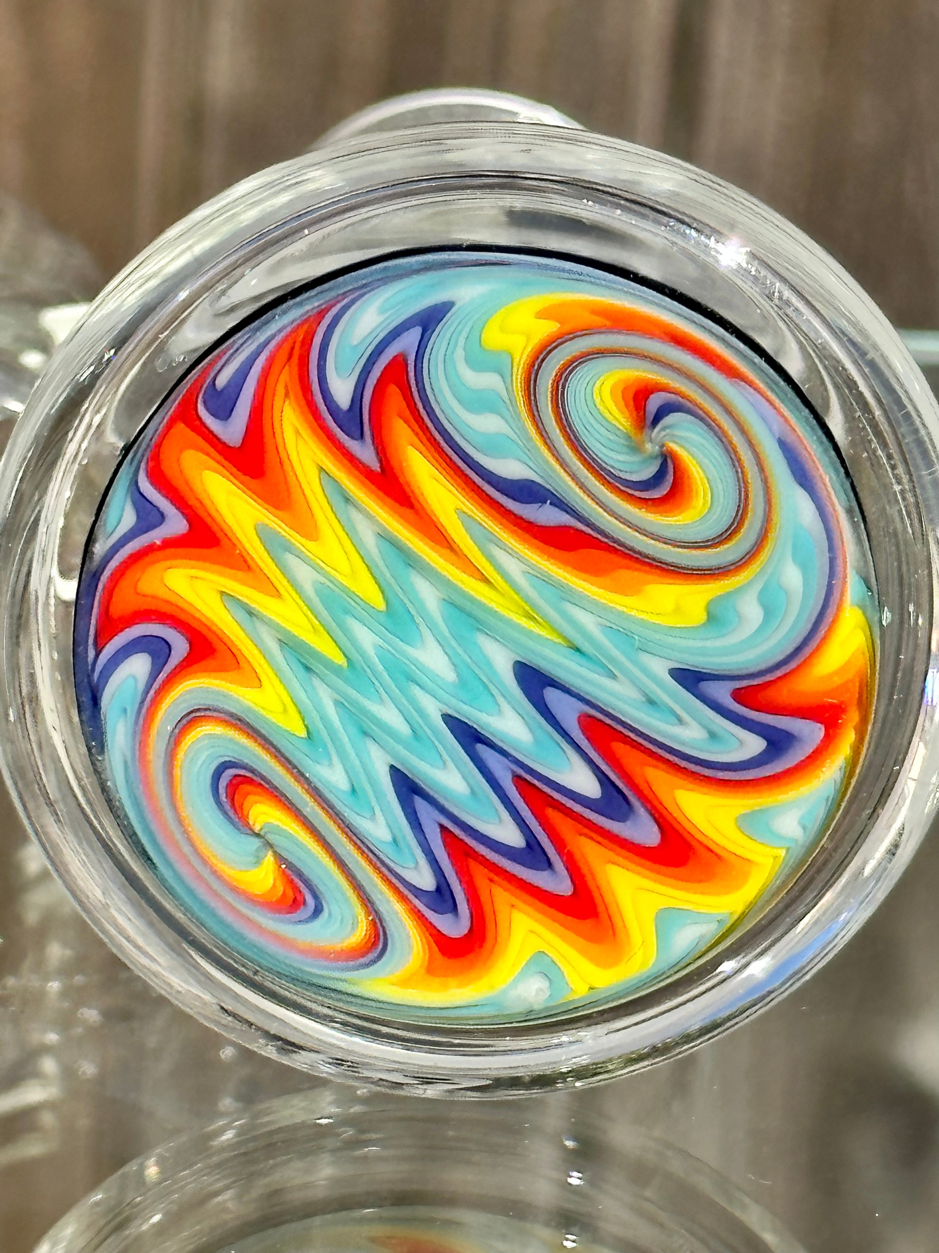 OJ Flame Rainbow Wigwag 18mm 90 Degree Dry Catch