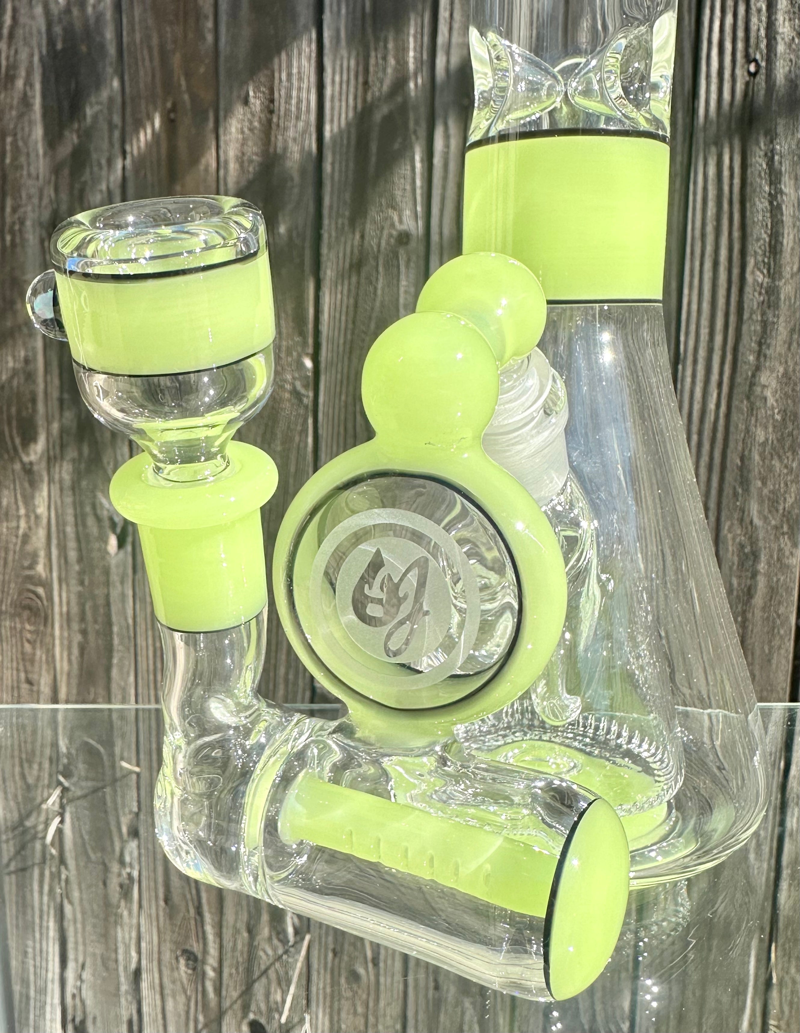 OJ Flame Antidote Collins Beaker w/ Matching Inline Ashcatcher