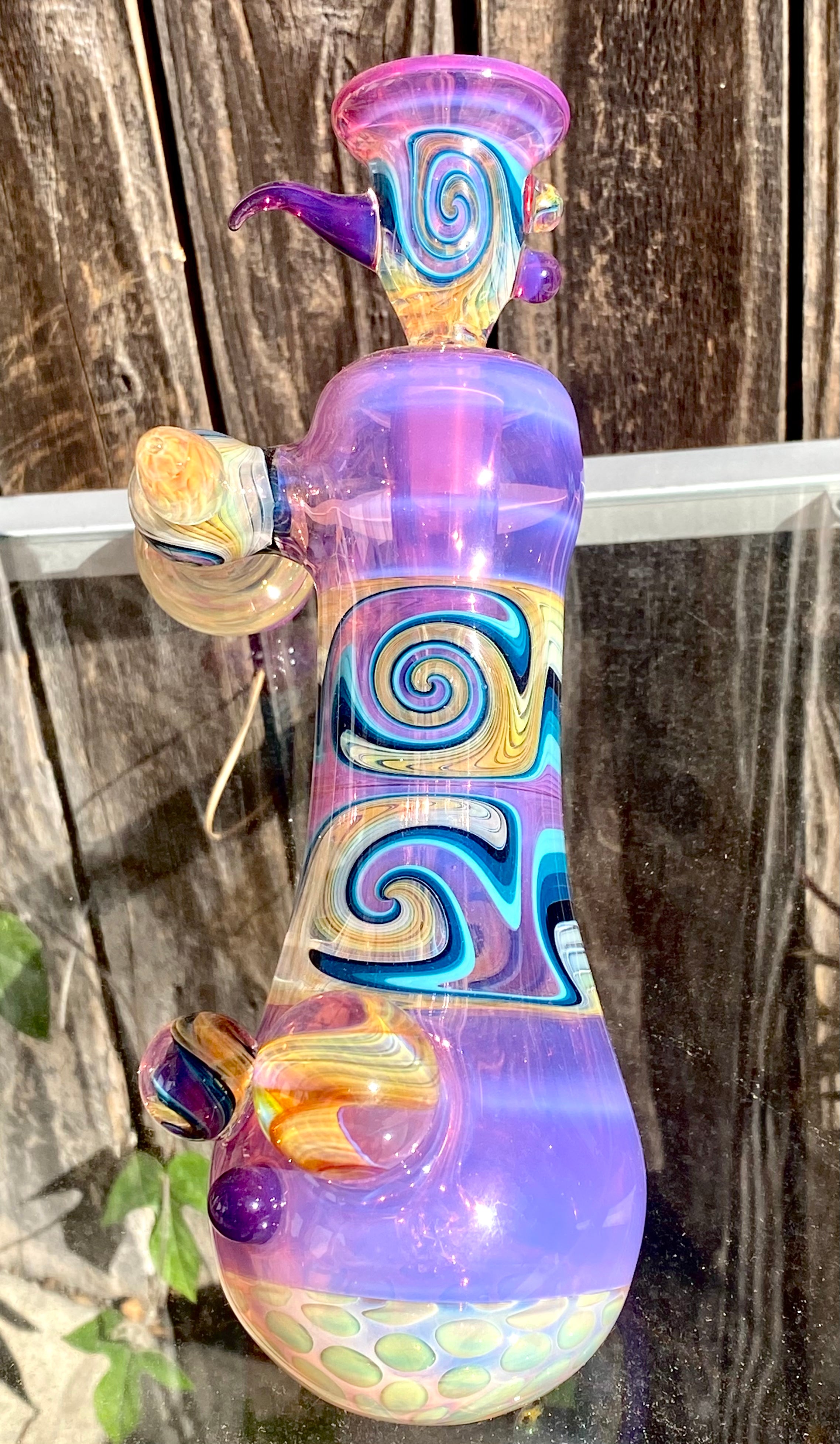 Gasp One Royal Jelly, Stargazer & Fumed Side-Car 14mm Dewar Bubbler w/ Matching Slide