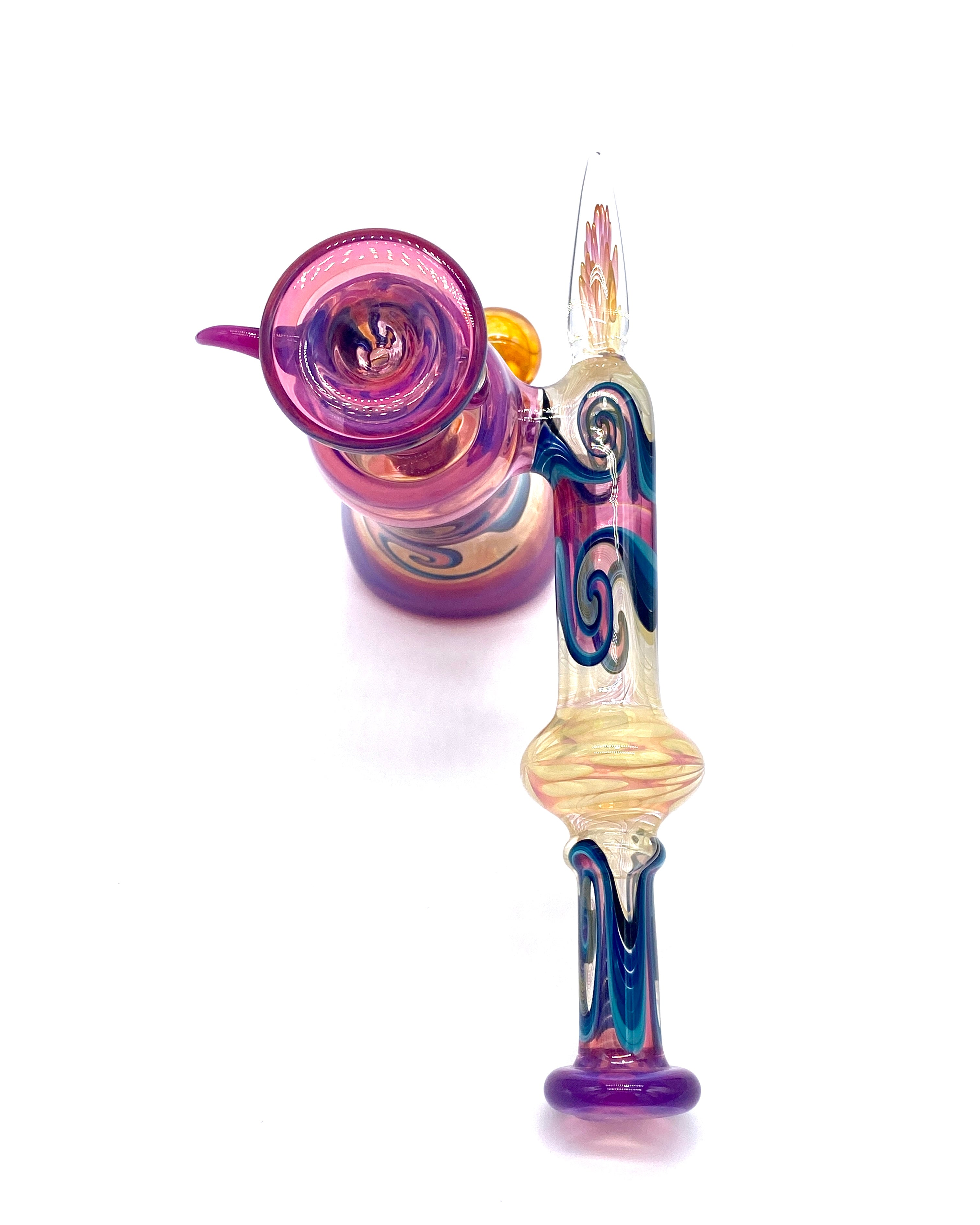 Gasp One Royal Jelly, Stargazer & Fumed Side-Car 14mm Dewar Bubbler w/ Matching Slide - TheSmokeyMcPotz Collection 