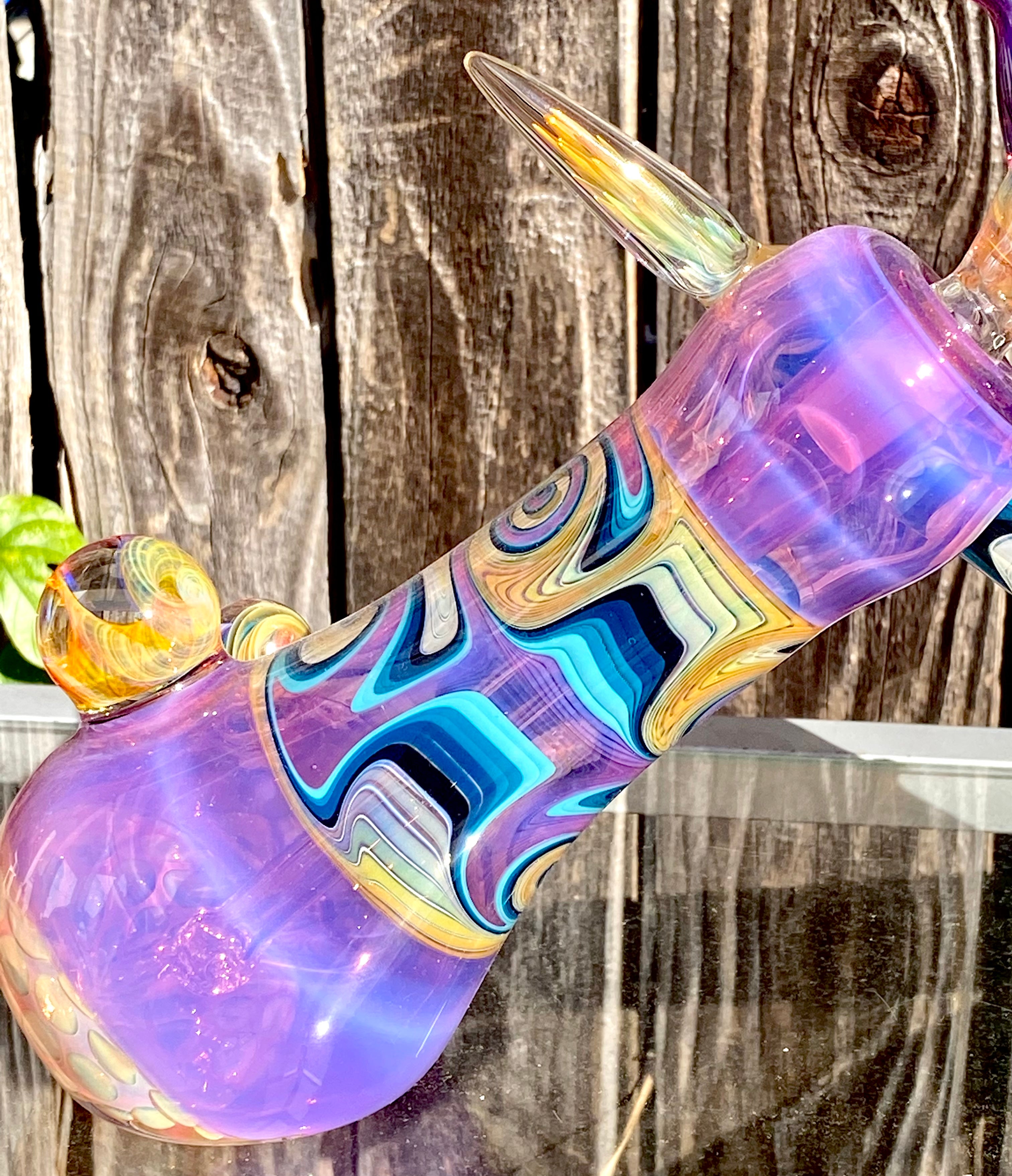 Gasp One Royal Jelly, Stargazer & Fumed Side-Car 14mm Dewar Bubbler w/ Matching Slide