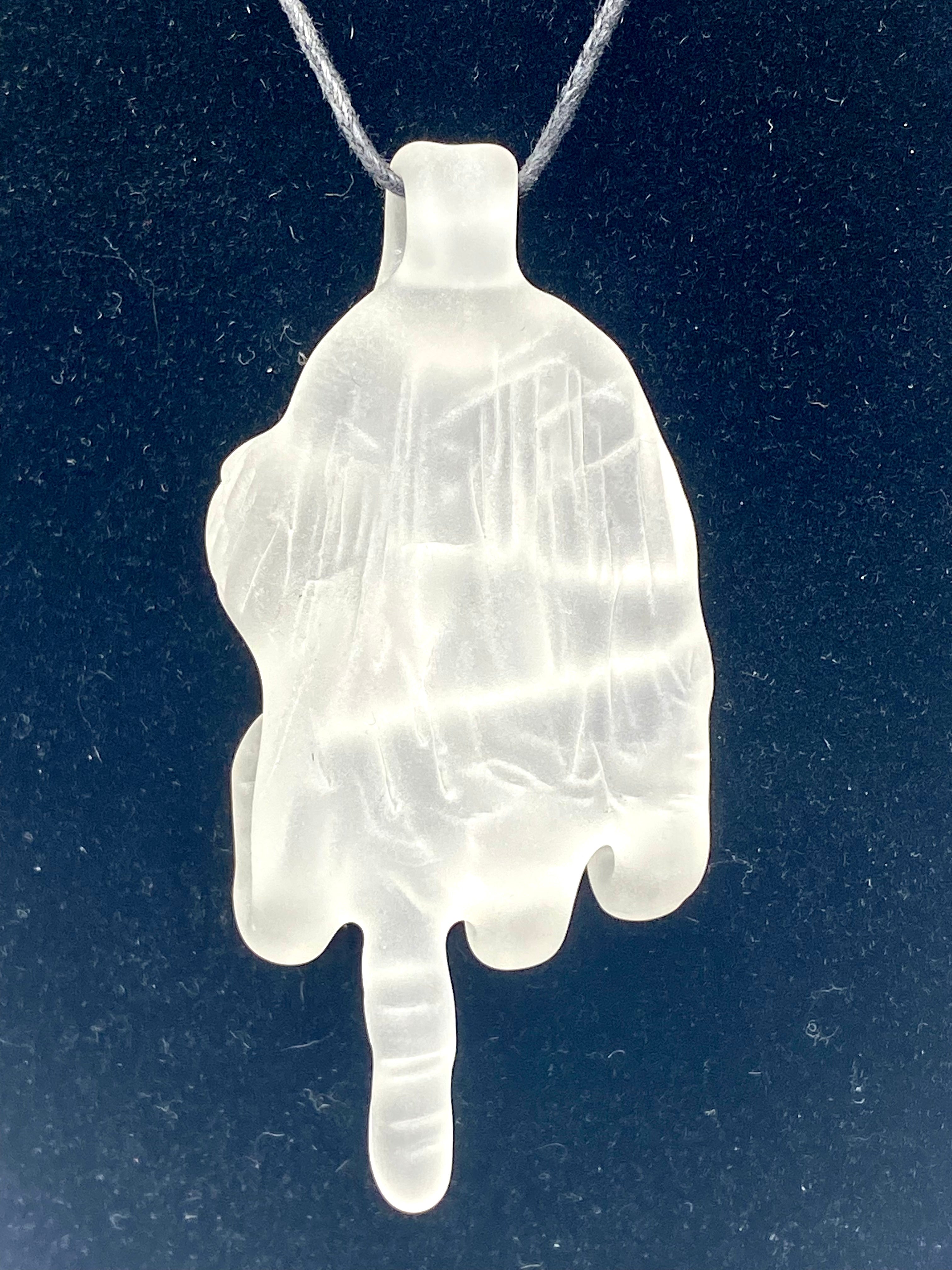 Eka Glass “Ur #1” Sandblasted Pendie