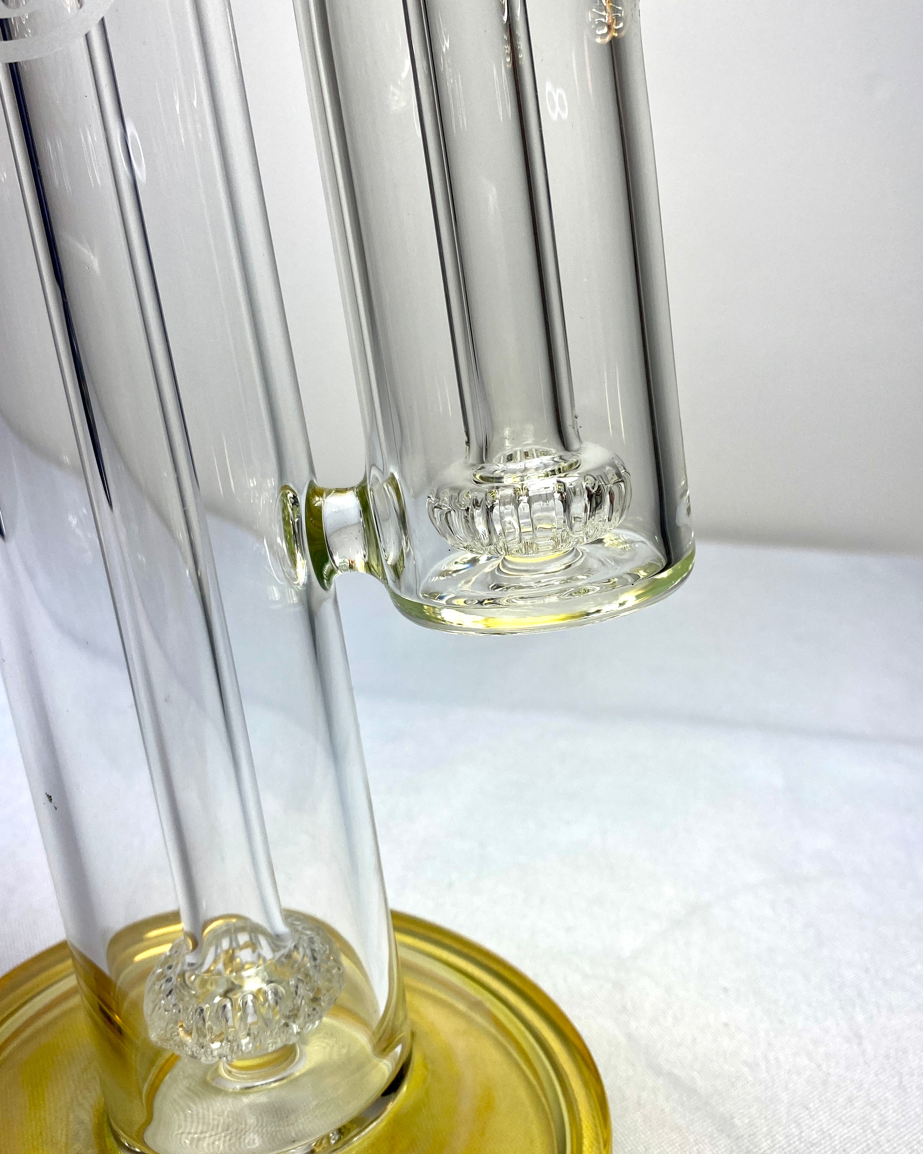 OJ Flame Fumed Showerhead Double Bubbler - TheSmokeyMcPotz Collection 