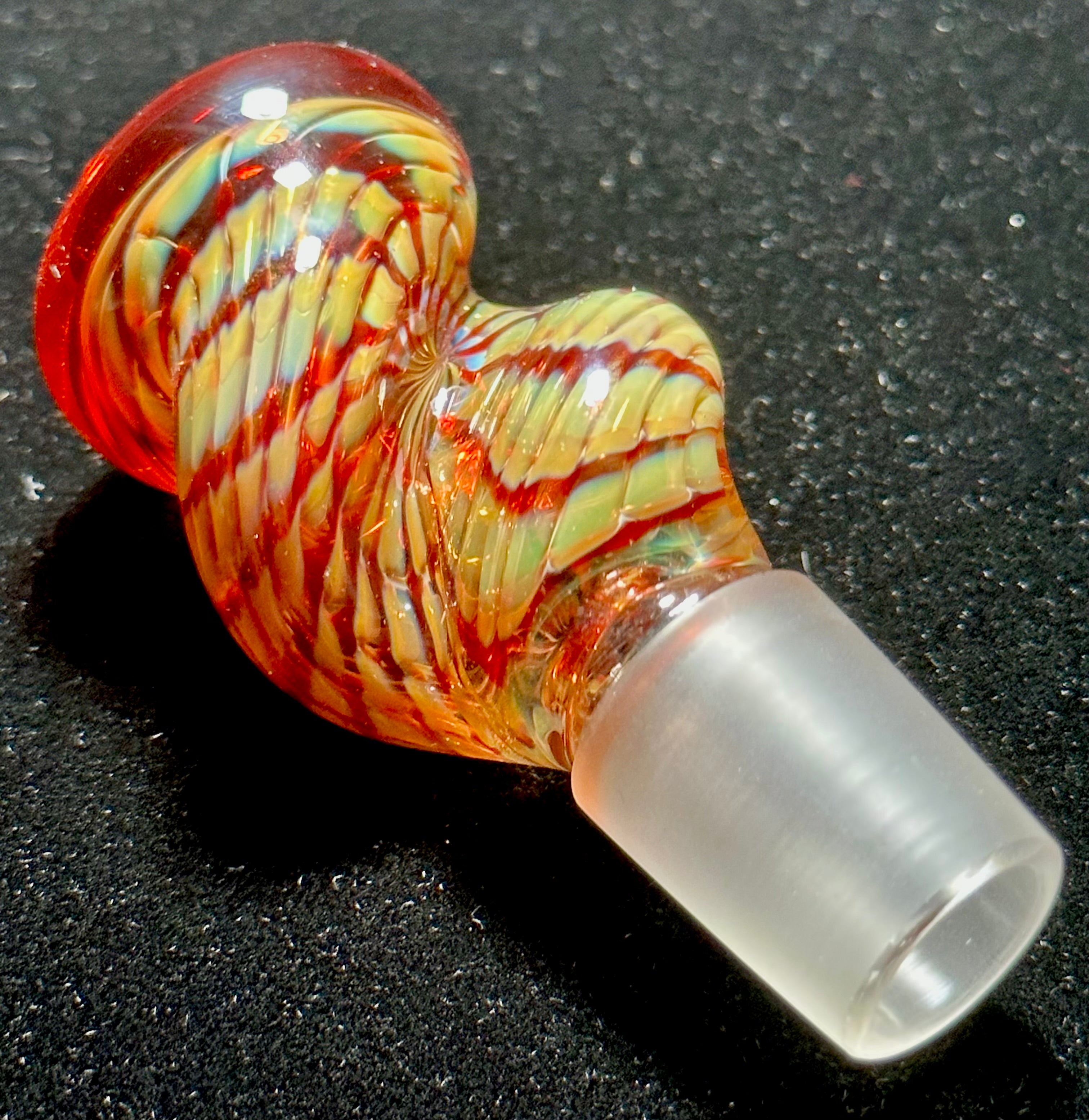 Dosh World 18mm Ginger Twisted Fumed Slide Red