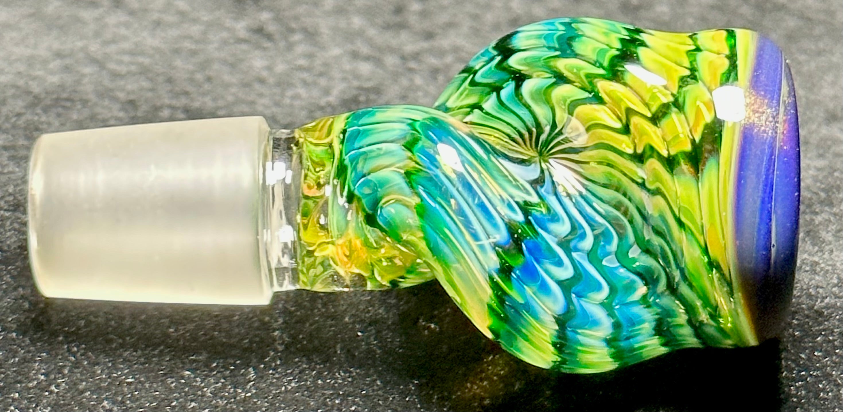 Dosh World 18mm Twisted Fumed Slide Green