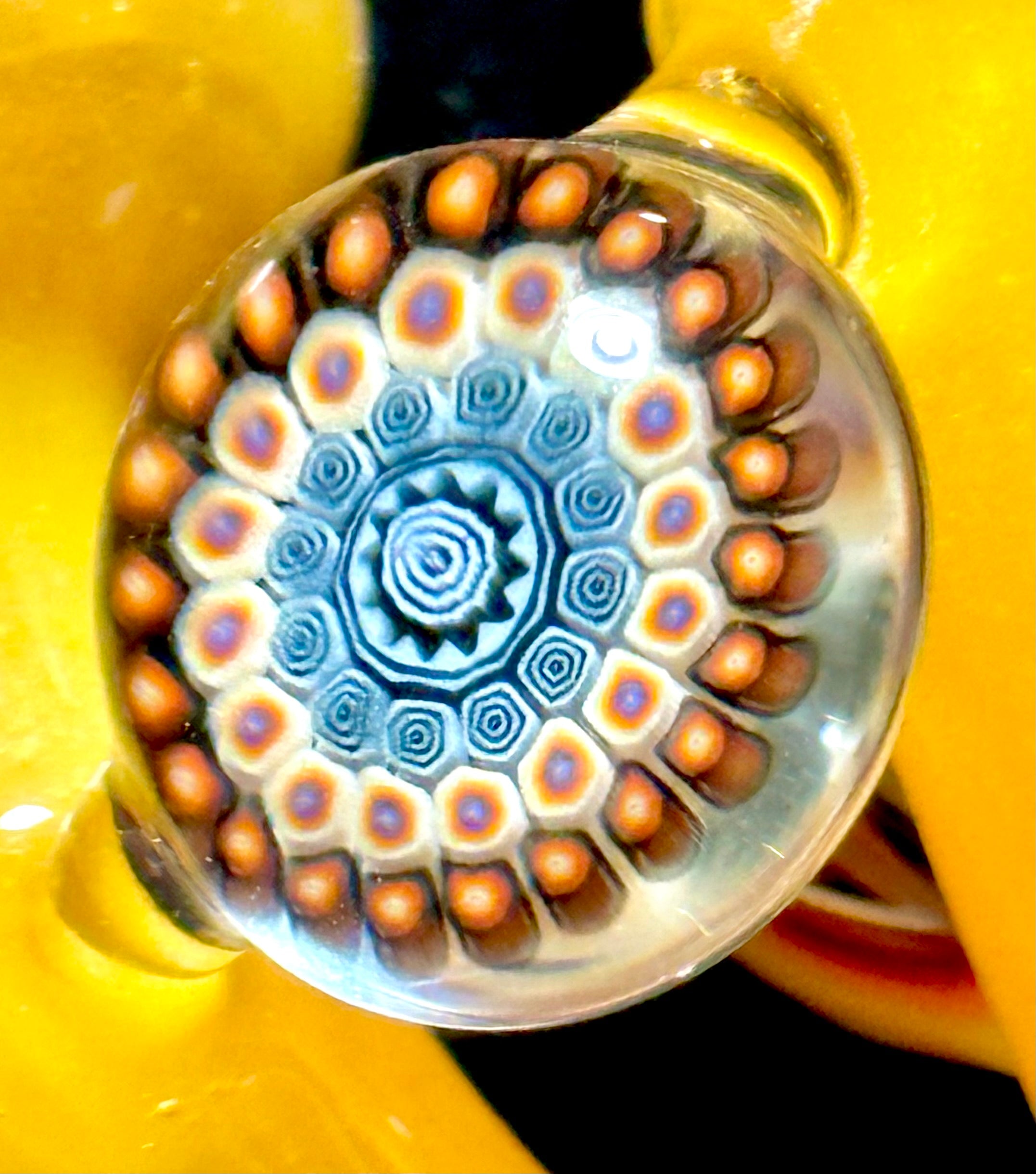 Future Glass Art Yellow & Fire Weiss Heady with Millie & Opal